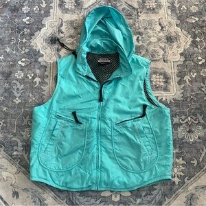 Nautica Light Blue Windbreaker Cargo Vest Size L